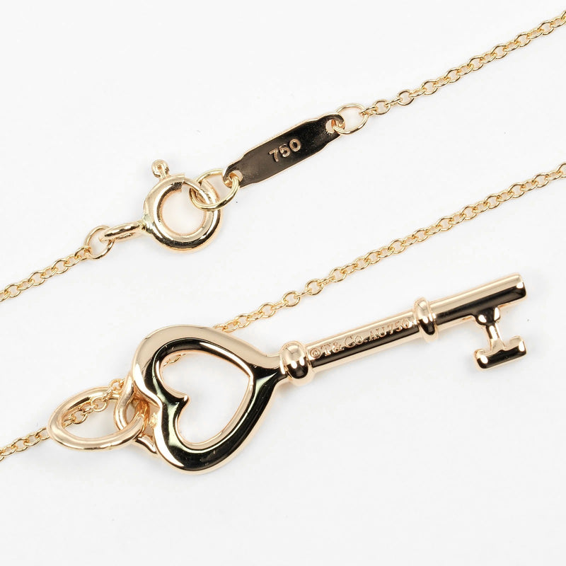 【TIFFANY&Co.】ティファニー
 ハートキー ネックレス
 K18ピンクゴールド 約3.94g Heart key レディースAランク