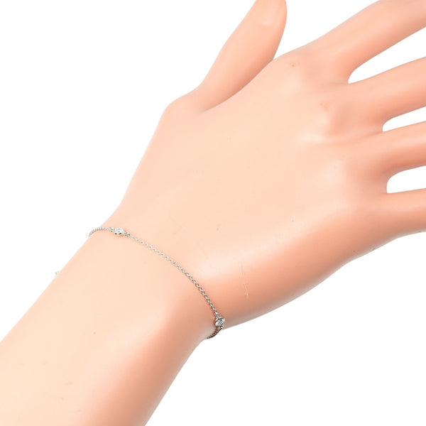 【TIFFANY&Co.】ティファニー
 バイザヤード ブレスレット
 Pt950プラチナ×3Pダイヤモンド 約1.49g By the yard レディースAランク