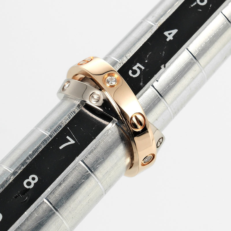 CARTIER】カルティエ ビーラブ 6号 リング・指輪 6P ダイヤモンド 6.29 