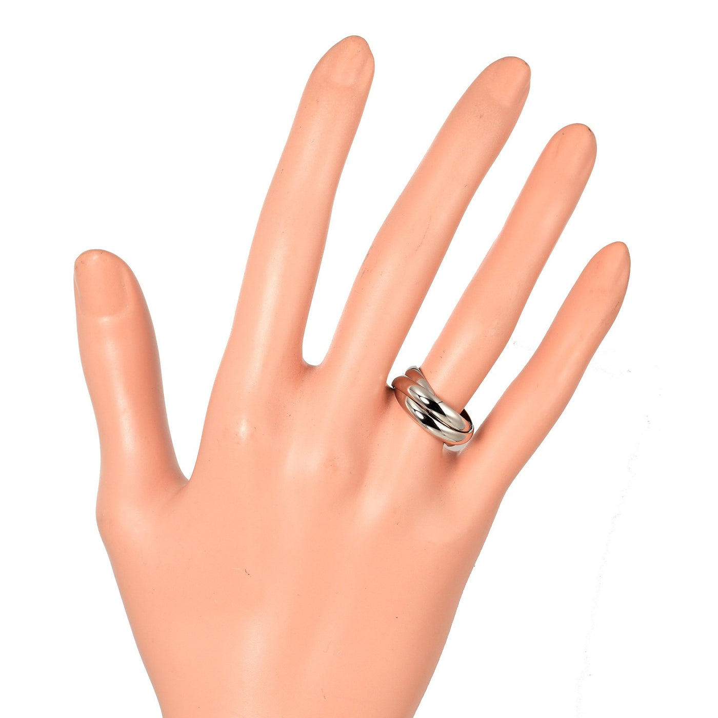 CARTIER】カルティエ トリニティ 11号 リング・指輪 7.95g K18ホワイト