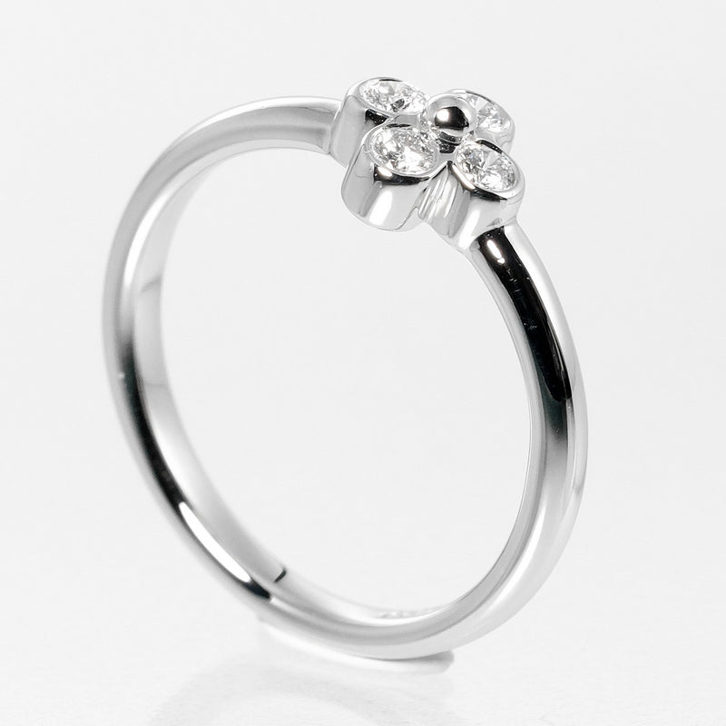 [TIFFANY & CO.] Tiffany 
 No. 7 ring / ring 
 4P diamond flower lace 3.29G PT950 Platinum x diamonds about 3.29G Ladies A+Rank