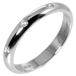 [Cartier] Cartier 
 1895 Boda No. 6 Anillo / anillo 
 PT950 Platinum x 3p Diamond aproximadamente 2.64G 1895 Ladies de bodas A+Rango