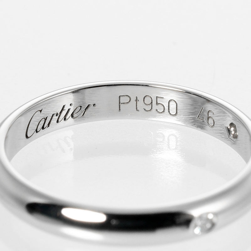 [Cartier] Cartier 
 1895 Wedding No. 6 Ring
 PT950 Platinum x 3P Diamond about 2.64g 1895 Wedding Ladies A+Rank