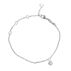 [CHOPARD] Chopard 
 Happy diamond bracelet 
 K18 White Gold x Diamond about 2.69g Happy Diamond Ladies A+Rank