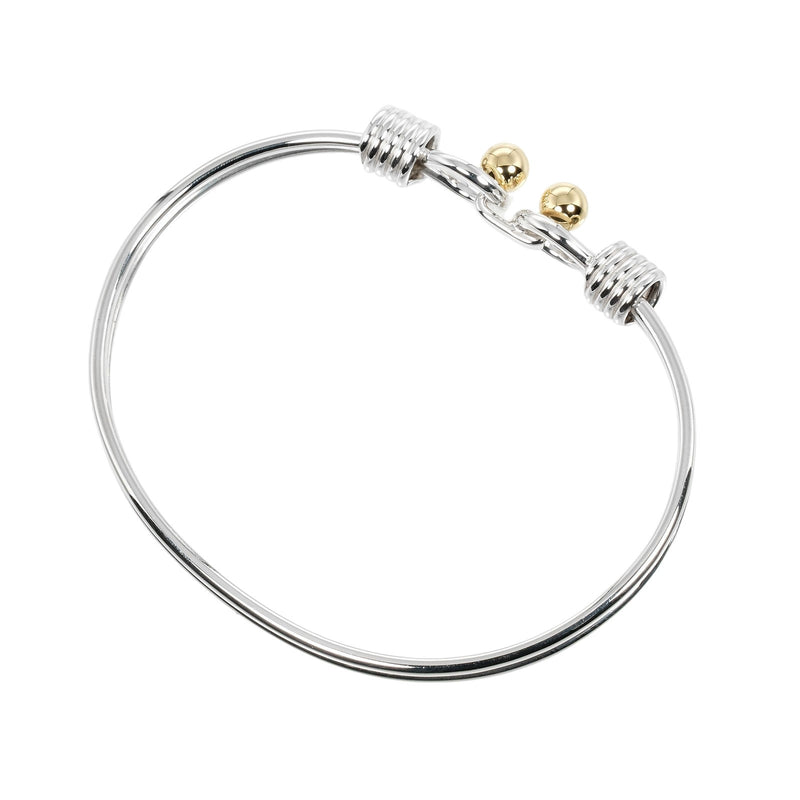 [TIFFANY & CO.] Tiffany 
 Double loop bangle 
 Silver 925 x K18 Yellow Gold Approximately 14.78g DOUBLE LOOP Ladies A-Rank
