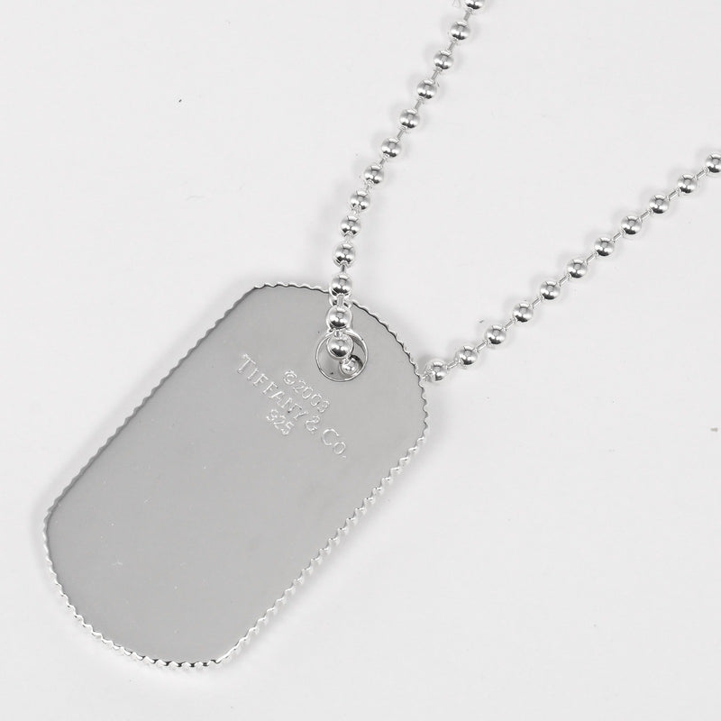 TIFFANY&Co.】ティファニー ドッグタグ コインエッジ ネックレス シルバー925 約24.94g Dog tag coin ed –  KYOTO NISHIKINO