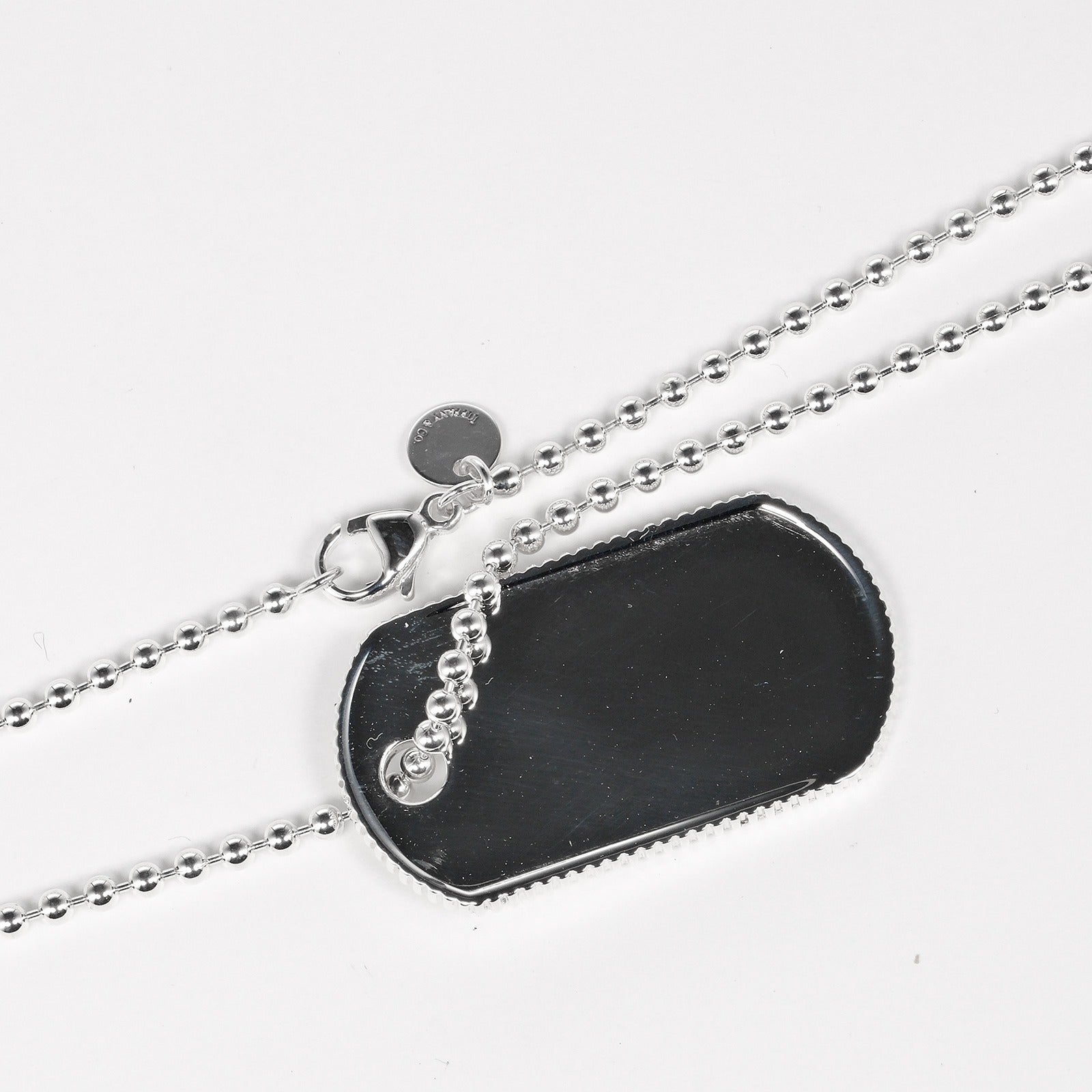 TIFFANY&Co.】ティファニー ドッグタグ コインエッジ ネックレス シルバー925 約24.94g Dog tag coin ed –  KYOTO NISHIKINO