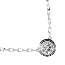 [Cartier] Cartier 
 Diaman Rege LM Necklace 
 Damour K18 White Gold x Diamond about 3G Diaman LEGER LM Ladies A+Rank