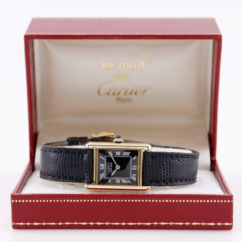 [Cartier] Enveloppant la main de la montre de réservoir de mât cartier