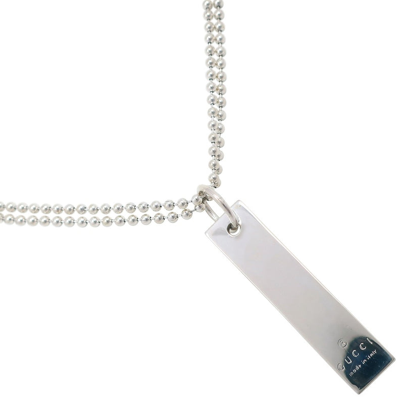 [GUCCI] Gucci logo bar Necklace