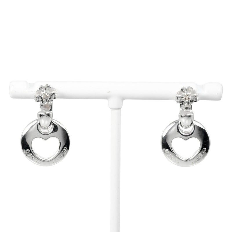 【TIFFANY&Co.】ティファニー
 カットアウト ハート ピアス
 シルバー925 約8.3g Cutout Heart レディースAランク