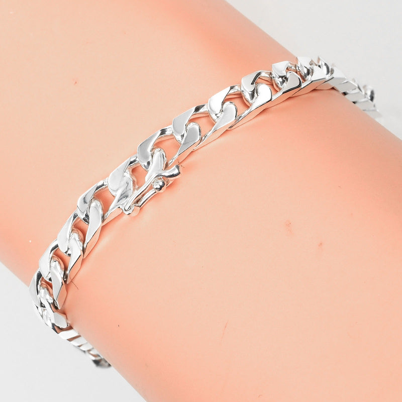 [Tiffany & Co.]TIFFANY&Co. 키하이 ID 플레이트 Bracelet 실버 925 약 13.35g Kihei ID Plate Ladies a Rank