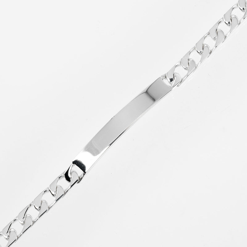 [Tiffany & Co.]TIFFANY&Co. 키하이 ID 플레이트 Bracelet 실버 925 약 13.35g Kihei ID Plate Ladies a Rank