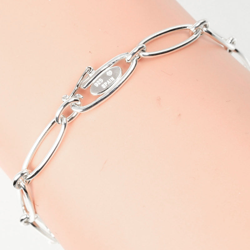 【TIFFANY&Co.】ティファニー
 カーブド ハート ブレスレット
 腕周り約17.3cm シルバー925 約9g Curved heart レディースAランク