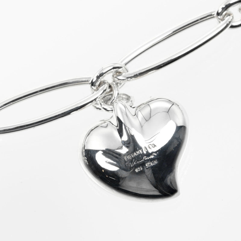 【TIFFANY&Co.】ティファニー
 カーブド ハート ブレスレット
 腕周り約17.3cm シルバー925 約9g Curved heart レディースAランク