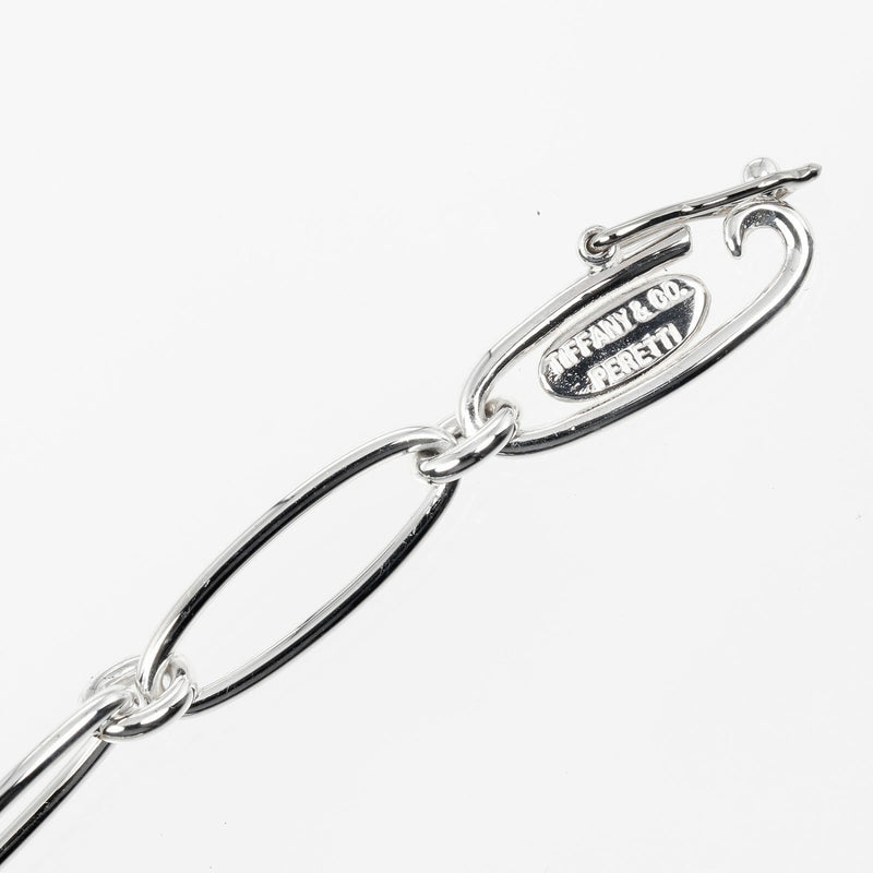 【TIFFANY&Co.】ティファニー
 カーブド ハート ブレスレット
 腕周り約17.3cm シルバー925 約9g Curved heart レディースAランク