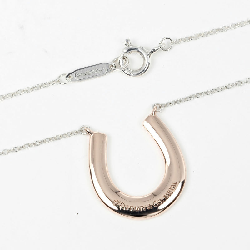 【TIFFANY&Co.】ティファニー
 1837 ホースシュー ネックレス
 シルバー925×ルベドメタル 約2.75g 1837 Horseshoe レディースAランク