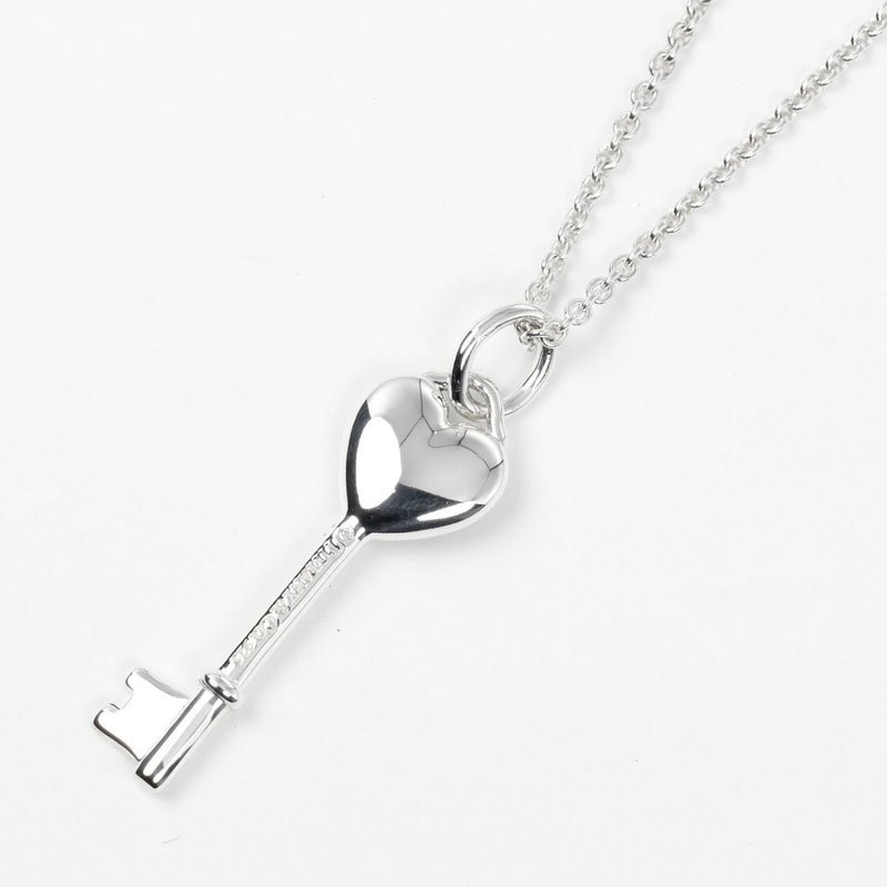 【TIFFANY&Co.】ティファニー
 ハートキー ネックレス
 シルバー925 約4.57g Heart key レディースAランク