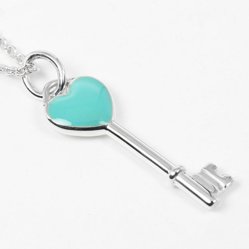 【TIFFANY&Co.】ティファニー
 ハートキー ネックレス
 シルバー925 約4.57g Heart key レディースAランク