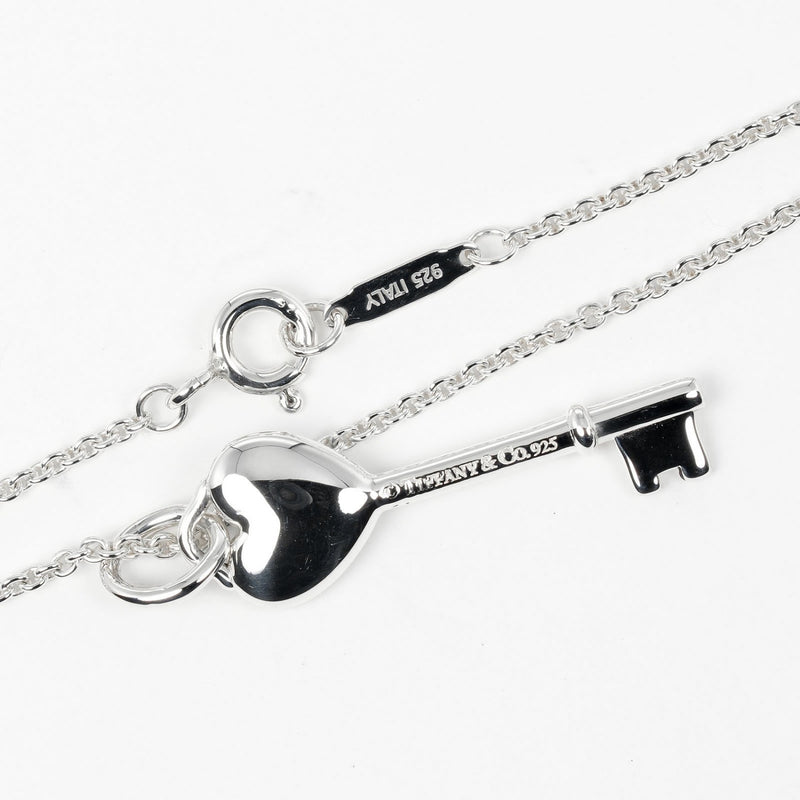 【TIFFANY&Co.】ティファニー
 ハートキー ネックレス
 シルバー925 約4.57g Heart key レディースAランク