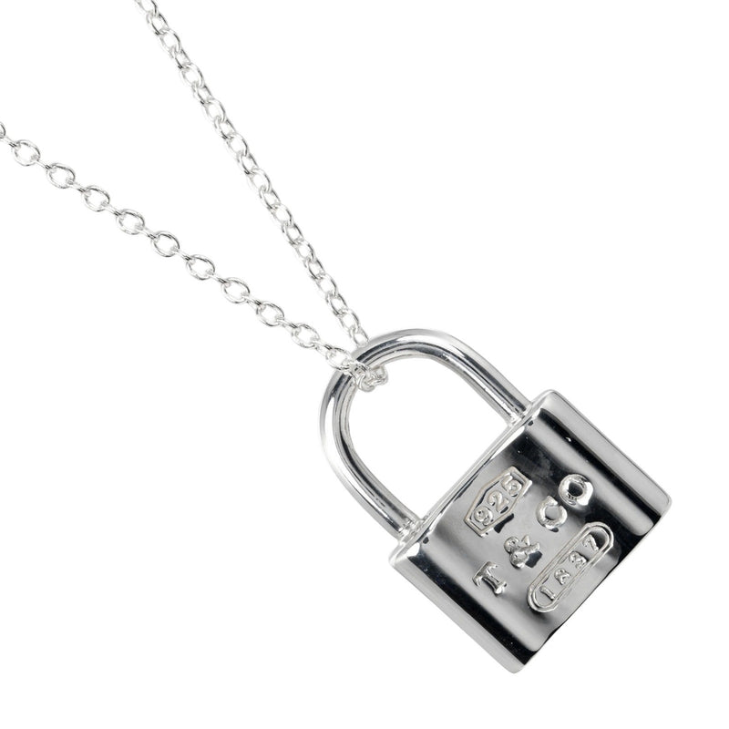 【TIFFANY&Co.】ティファニー
 1837 ロック ネックレス
 シルバー925 約8.8g 1837 Lock レディースAランク