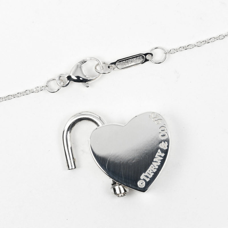 【TIFFANY&Co.】ティファニー
 リターントゥ ハートロック ネックレス
 シルバー925 約9.2g Return to heart lock レディースAランク