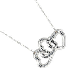 【TIFFANY&Co.】ティファニー
 トリプルハート ネックレス
 シルバー925 約4g Triple heart レディースAランク