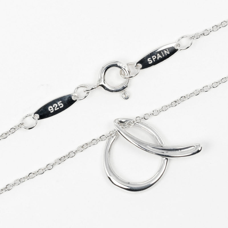 【TIFFANY&Co.】ティファニー
 レター a ネックレス
 イニシャル a シルバー925 約1.9g Letter a レディースAランク