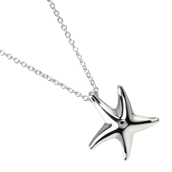 【TIFFANY&Co.】ティファニー
 スターフィッシュ ネックレス
 シルバー925 約2.86g Star fish レディースAランク