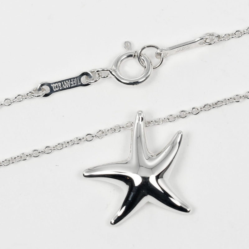 【TIFFANY&Co.】ティファニー
 スターフィッシュ ネックレス
 シルバー925 約2.86g Star fish レディースAランク