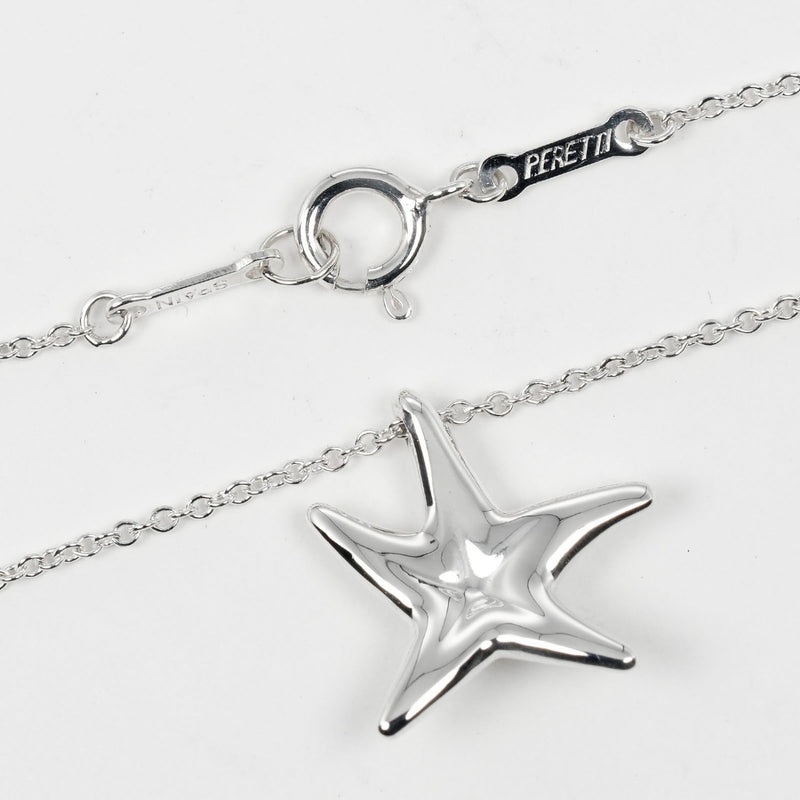 【TIFFANY&Co.】ティファニー
 スターフィッシュ ネックレス
 シルバー925 約2.86g Star fish レディースAランク