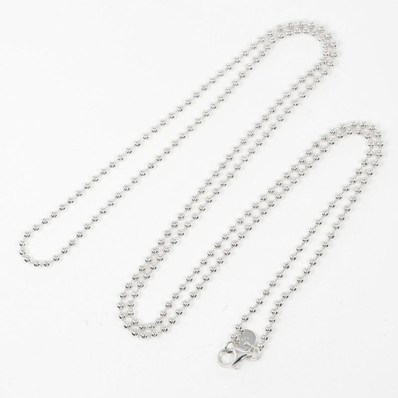 【TIFFANY&Co.】ティファニー
 84cm ボールチェーン ネックレス
 シルバー925 約15.4g 33.1" Ball Chain レディースAランク