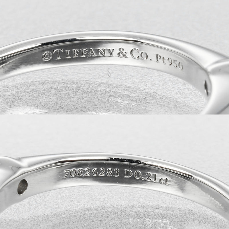 【TIFFANY&Co.】ティファニー
 ソリティア 8号 リング・指輪
 0.21ct VS1/I/3EX Pt950プラチナ×ダイヤモンド 約3.62g Solitaire レディースAランク