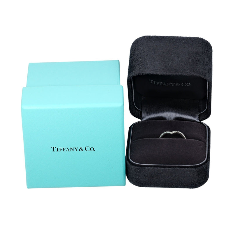 【TIFFANY&Co.】ティファニー
 ソレスト V 12.5号 リング・指輪
 Pt950プラチナ×ダイヤモンド 約3.26g Solest V レディースAランク