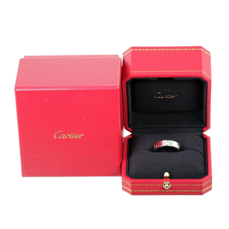 【CARTIER】カルティエ
 ラブ 17.5号 リング・指輪
 Pt950プラチナ×1Pダイヤモンド 約13g love レディースAランク