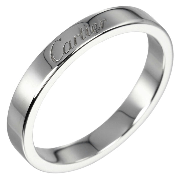 【CARTIER】カルティエ
 Cトゥ カルティエ エングレーブド 14.5号 リング・指輪
 Pt950プラチナ 約5.28g C Toe Cartier Engraved レディースAランク