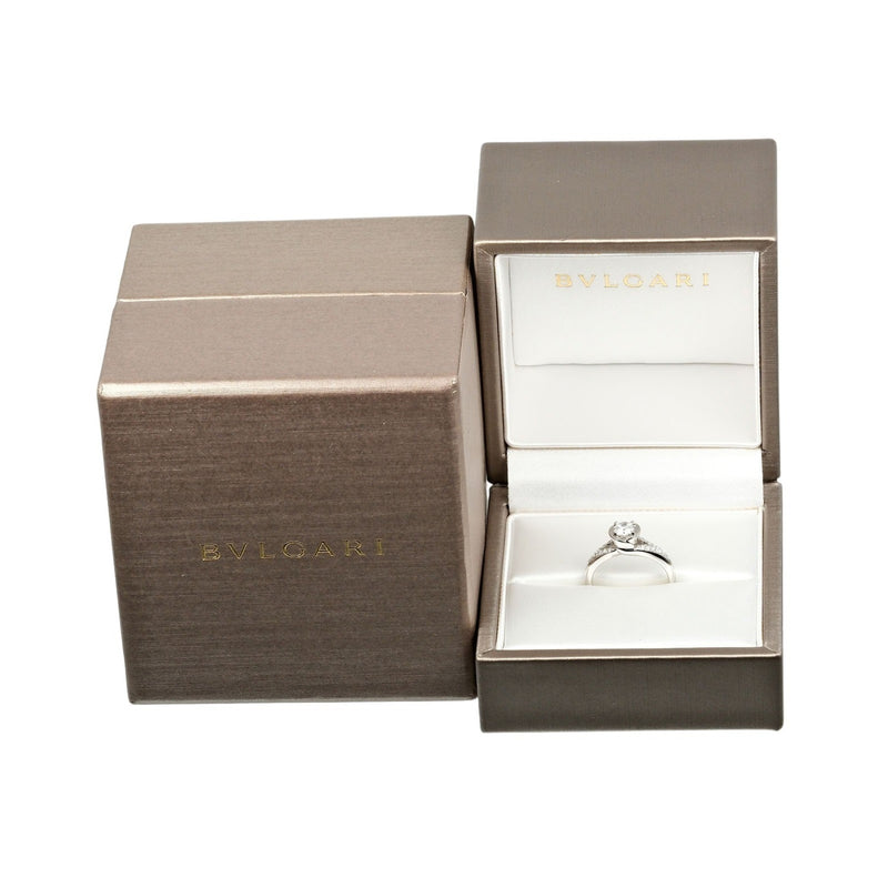 【BVLGARI】ブルガリ
 インコントロ ダモーレ 7.5号 リング・指輪
 0.32ct VVS1/E/EX/2VG Pt950プラチナ×ダイヤモンド 約5.17g Incontro Damole レディースAランク