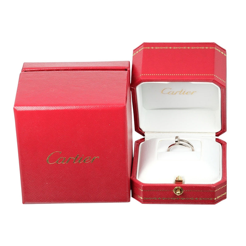 【CARTIER】カルティエ
 ジュストアンクル 6号 リング・指輪
 K18ホワイトゴールド 約3.27g Justin Uncle レディースAランク