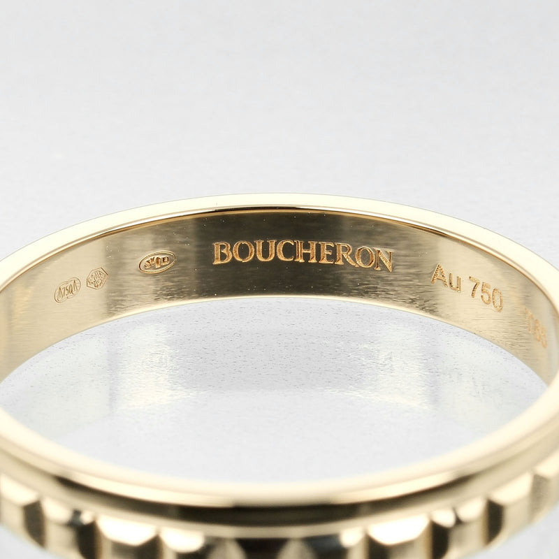 【Boucheron】ブシュロン
 キャトル ラディアント ハーフ 24号 リング・指輪
 K18イエローゴールド 約5.2g Quatre Radiant Half レディースAランク