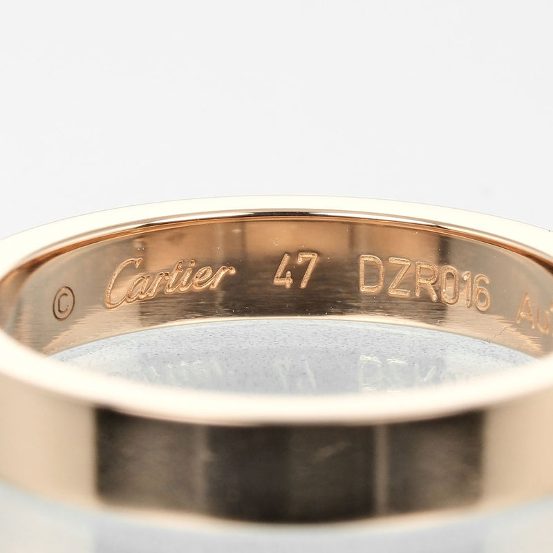 【CARTIER】カルティエ
 Cドゥ カルティエ エングレーブド 7号 リング・指輪
 3mmモデル K18ピンクゴールド×ダイヤモンド 約3.52g C de Cartier engraved レディースAランク