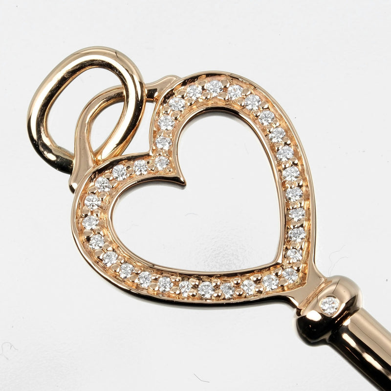 【TIFFANY&Co.】ティファニー
 ハート キー ペンダントトップ
 K18ピンクゴールド×ダイヤモンド 約4g Heart key レディースAランク