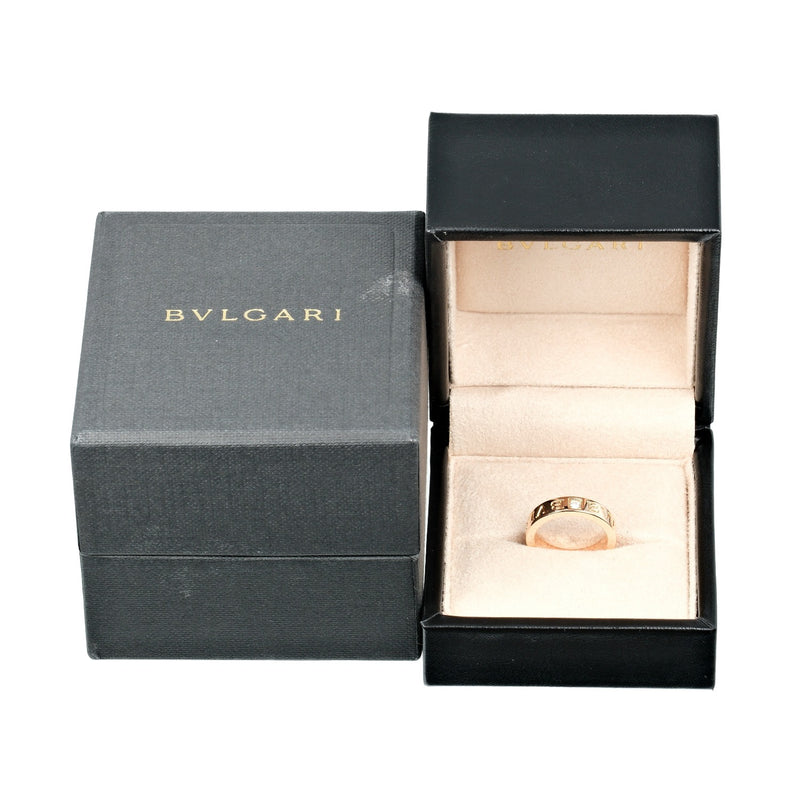 【BVLGARI】ブルガリ
 ビーゼロワン エッセンシャル 7号 リング・指輪
 K18ピンクゴールド×ダイヤモンド 約6.13g B.zero1 Essential レディースAランク