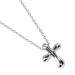 【TIFFANY&Co.】ティファニー
 スモール クロス ネックレス
 Pt950プラチナ 約3.93g Small cross レディースAランク