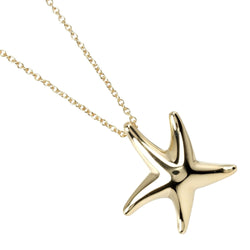 【TIFFANY&Co.】ティファニー
 スターフィッシュ ネックレス
 K18イエローゴールド 約3.62g Star fish レディースAランク