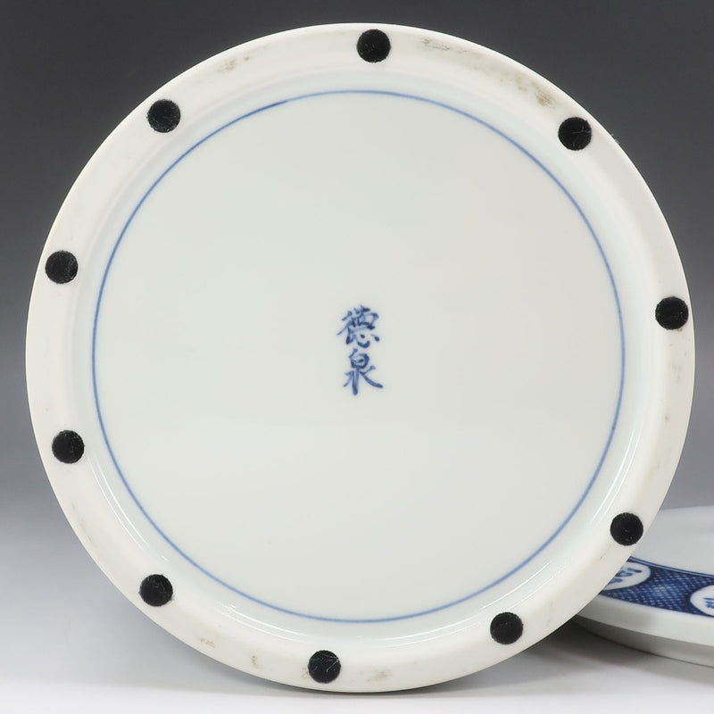 【kyoyaki】京焼 三代 西村徳泉 作 染付山水絵 細水指 食器