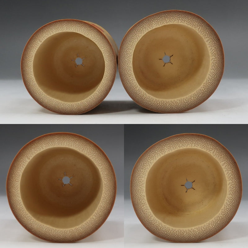 黒田正玄 作 【 即中斎書付 】 つぼつぼ竹蓋置一双 骨董品