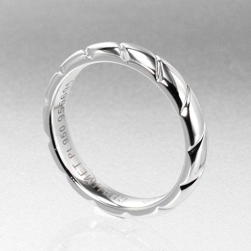 [CHAUMET] Shome 
 Torchard Marriage No. 12.5 Ring / Ring 
 PT950 Platinum about 6.82g TORSADE MARRIAGE Ladies A+Rank