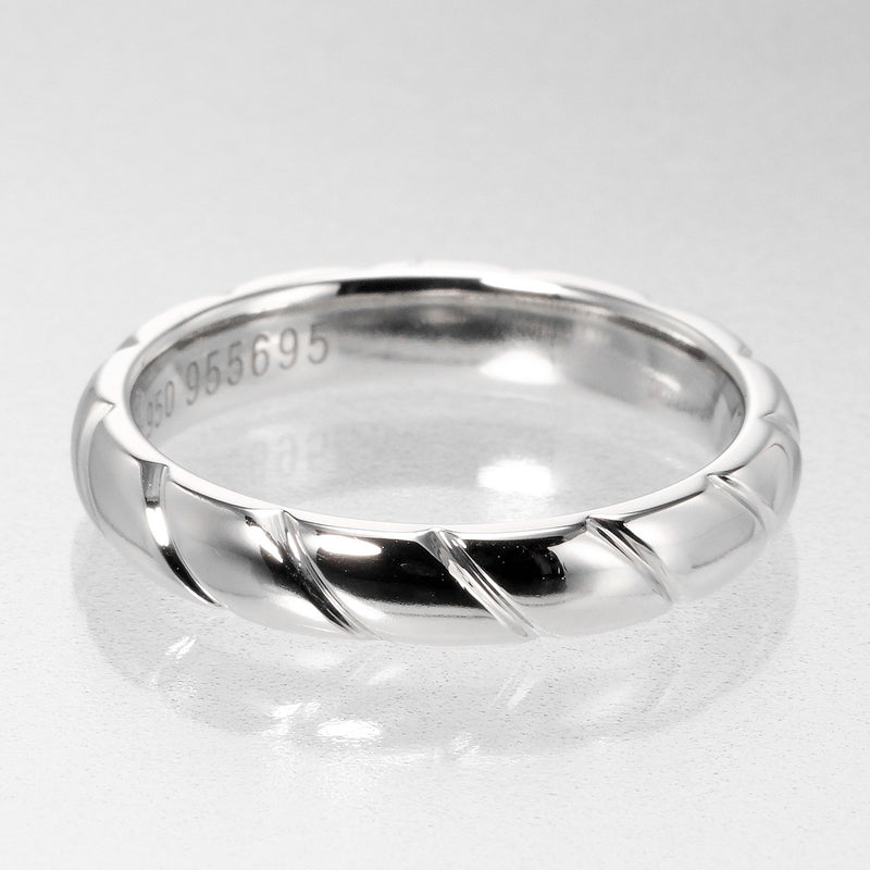 [CHAUMET] Shome 
 Torchard Marriage No. 12.5 Ring / Ring 
 PT950 Platinum about 6.82g TORSADE MARRIAGE Ladies A+Rank