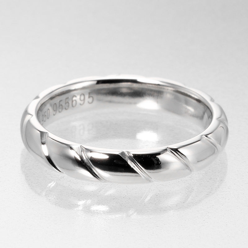 [CHAUMET] Shome Torstor Third Marriage No. 12.5 Ring PT950 Platinum about 6.82g TORSADE MARRIAGE Ladies A+Rank