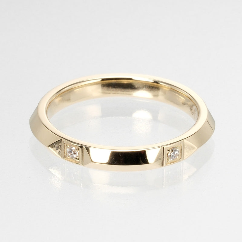 [TIFFANY & CO.] Tiffany 
 True Band 2.5mm 11.5 Ring / Ring 
 5P diamond K18 Yellow Gold x Diamond about 3.41g True Band 0.1 "Ladies A+Rank